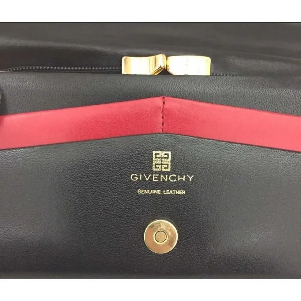 GIVENCHY Logo Leather Long Bifold Wallet/1J6673